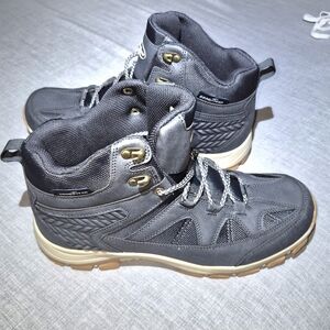 Good Year Men's Black and Tan Rain Boots